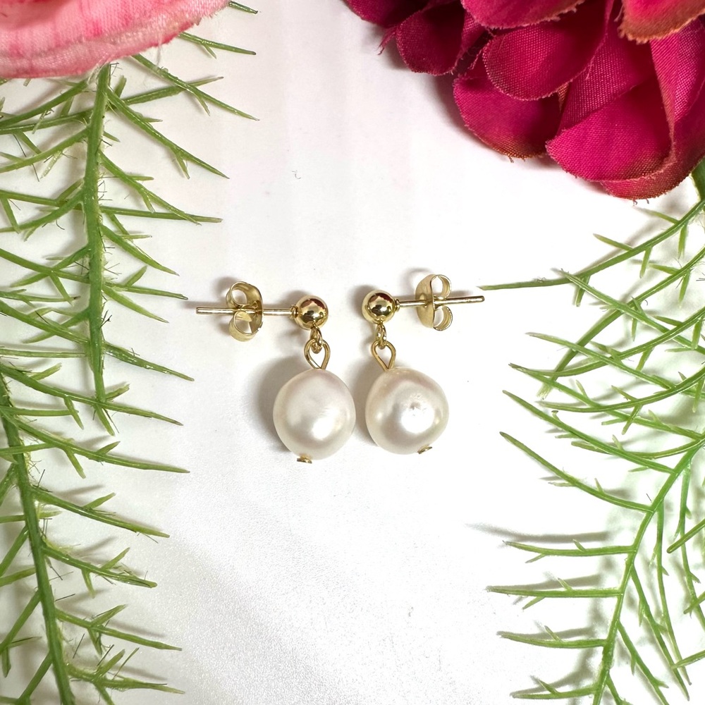 NEW⚜️Freshwater Pearl Single Drop Earrings